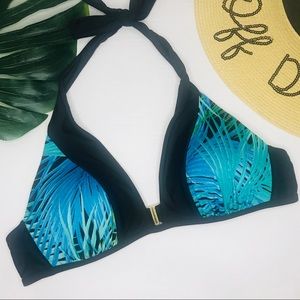Victoria’s Secret blue tropical bikini top